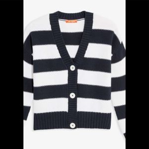 New Joe fresh cardigan. Navy white stripe womens med